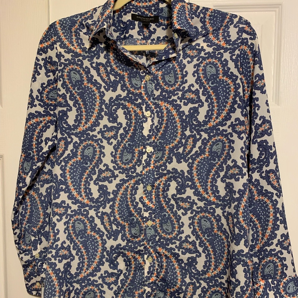 Banana Republic Dillon Shirt Size Small Petite